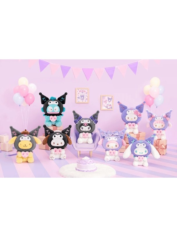 Фигурка Аниме Плюш Куроми Sanrio Family Party Series Blind box (1шт) (15см) (TPT1) 3180333 — 1