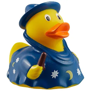 Игрушка для ванной, уточка резиновая FUNNY DUCKS "Уточка волшебник"  ( 1947)