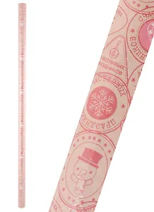 Бумага упаковочная 70*100см "Почта Деда Мороза" крафт, инд.уп.