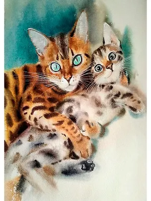 Алмазная мозаика (классическая) с подрамником, с полным заполнением "Материнская любовь", 17 х 22 см 3113015