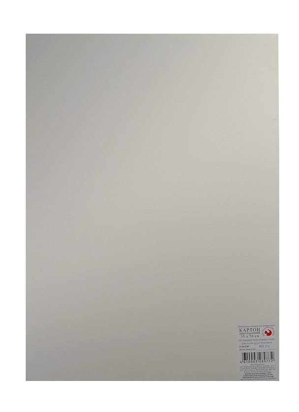 Картон 35x50см грунт эмульсионный двустор., s=1,75мм, Подольск Арт-Центр 221093 — 1