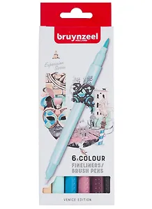 Линеры двусторонние 06цв "Brushpen Венеция"