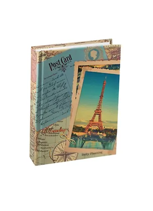 Ежедневник недат. А6 160л "Городской стиль. Прогулка по Парижу" 7БЦ, мат.ламинация, выб.лак, офсет,справ.мат., Listoff 233741