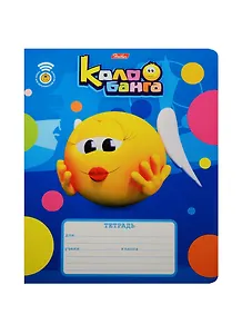 Тетрадь в клетку Hatber, "Веселые смайлики", 12 листов, в ассортименте