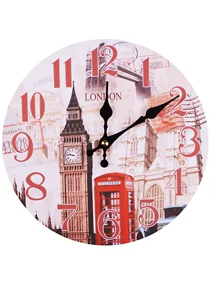Часы настенные Лондон Биг-Бен (МДФ) 12-34135-London 2591388