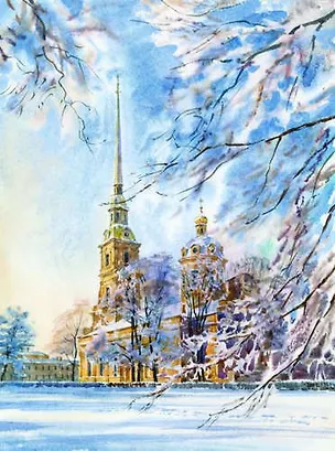 Репродукция в рамке Петропавловский собор [ХА50-009(рам)] 334764