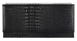 Планинг недат. 64л. "Аллигатор" черный, кожзам, тв.преплет, обл.поролон, тиснение фольгой, офсет, откр.евроспираль, подар.упаковка 3055096