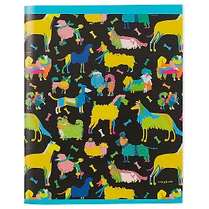 Тетрадь в клетку Unnika, "Яркие собачки", 96 листов, в ассортименте