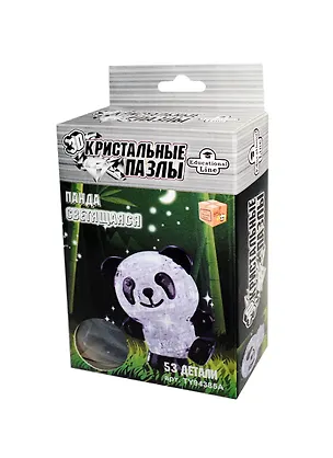 3D Crystal Puzzle Панда L Светильник New 2403849
