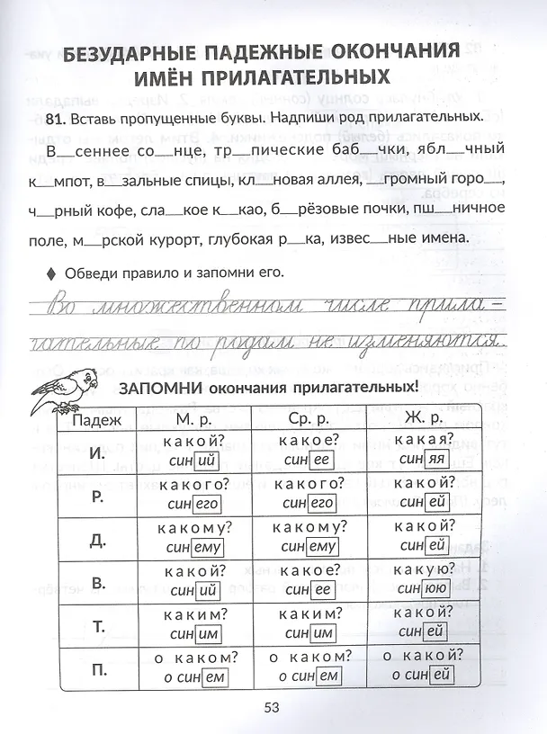 Книга Тренажер по чистописанию с правилами русского языка, проверочными диктантами с грамматическими заданиями и ответами. 1-4 классы (Ирина Стронская) — 3
