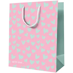 Пакет А6 14*11*6,5 "With love" жен., бум.мат.ламинат