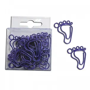 Набор скрепок Foot, фиолетовый (20шт) (DM0005) 2372266