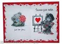 Обложка для паспорта "Мишка-художник"