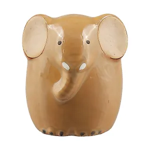 Керамическая глянцевая Фигурка Слон (8см) (белый)
