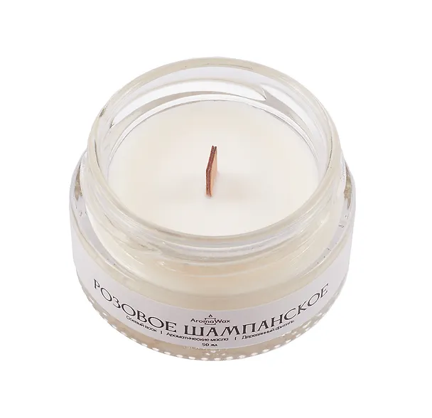 Свеча ароматическая Розовое шампанское (50мл) (AromaWax) 3138865 — 3