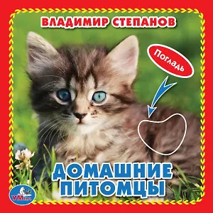 Домашние питомцы (Книжка-картонка с тактилом)