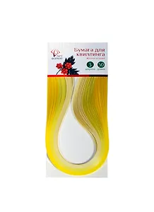 Набор бумаги для квиллинга Желтые оттенки (AF06-013-08) (3мм) (дл. 50см) (упаковка)