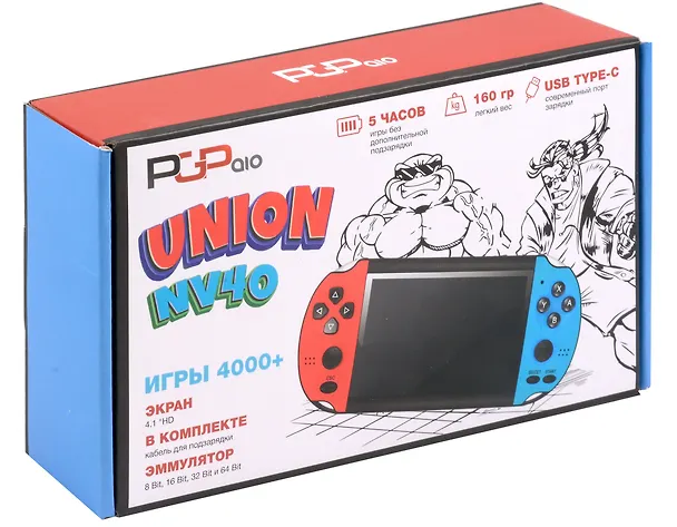 Игровая приставка PGP AIO Union NV40 (красно-синяя) 2978316 — 1