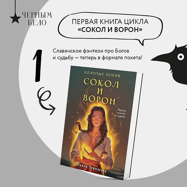 Книга Комплект Золотые Земли (книга Сокол и ворон+тетрадь) (Ульяна Черкасова) — 5