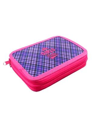 Пенал 2 отделения "Клетка" 19*13, молния, Оникс 254149