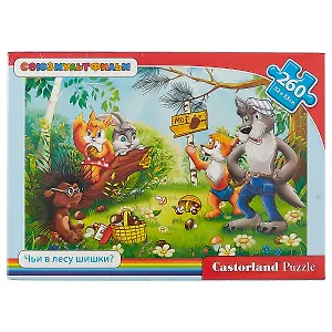 Пазл «Чьи в лесу шишки» 260 элементов, Castorland