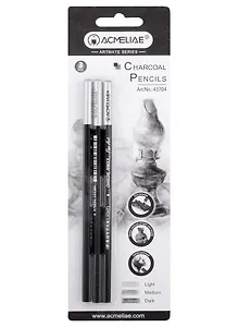 Карандаши угольные 3шт ACMELIAE, блист.