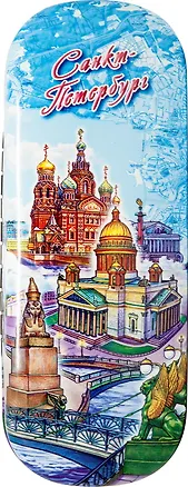 Чехол для очков СПб. Спас-Исаакий-Сфинкс, цветн. 2912496