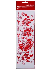 Трафарет Barocci ПВХ многоразовый Бордюр Коньки 10х32 НГ-037