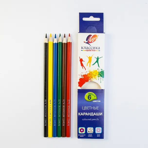 Карандаши цветные Луч, "Классика", 6 цветов 256959 — 3