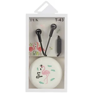 Наушники с гарнитурой и боксом Фламинго (бокс)