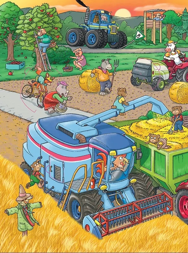 Книга Добро пожаловать в деревню! Виммельбух с окошками (Макс Вальтер) — 2
