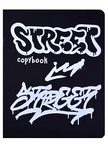 Тетрадь в клетку Listoff, "Total Black. Quotes", 48 листов, в ассортименте