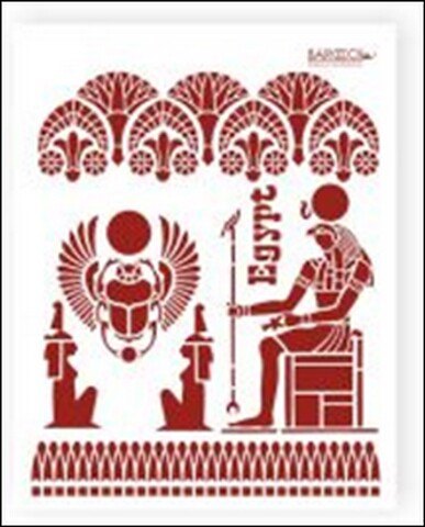 Трафарет пластиковый многоразовый Египет (20х25) (Л-061) 2340533 — 1