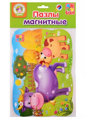 Пазлы на магните Vladi Toys Мои первые игры Коровка — 2789736 — 1