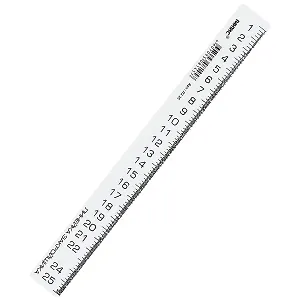 Линейка закройщика 25см, белая, Рантис