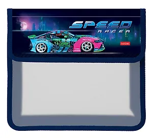 Папка для тетрадей А5 "City racing" 2отд., пластик, липучка.
