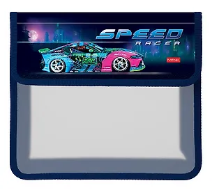 Папка для тетрадей А5 "City racing" 2отд., пластик, липучка. 3148285