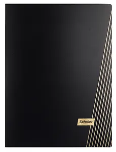 Папка 40 файлов А4 "Line" черная, Schiller