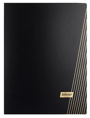 Папка 40 файлов А4 "Line" черная, Schiller 3069214