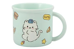 Кружка Котик (мятная) (керамика) (350мл) (12-34466-BT-1534) 3144708