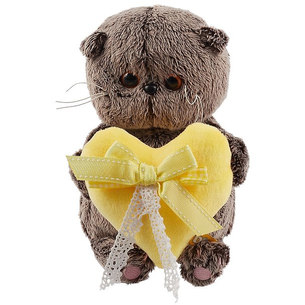 Игрушка мягкая Budi Basa, Басик BABY с сердечком, 20см 2506878 — 1