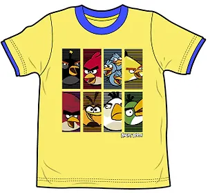 Angry Birds Футболка для мальчиков BIRDS (3-4 года, Желтый) (TSB82-YELL ...