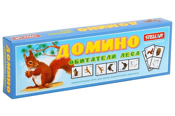Домино. детское. Обитатели леса. -Ростов-на-Дону: Стеллар, Р62227/00018 457275 401168 — 1