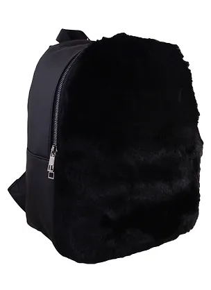 Рюкзак "Fur" черный 35*26*12, иск. мех 253958