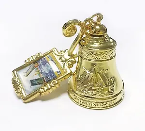 Колокольчик на холодильник Мост золото  [ВЕ1-10003]