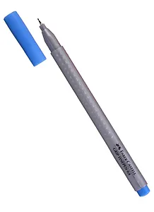 Ручка капиллярная Faber-Castell, Grip, синяя 0,4 мм