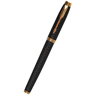Ручка-роллер Parker, IM Premium Black/Gold GT, подарочная черная 250212