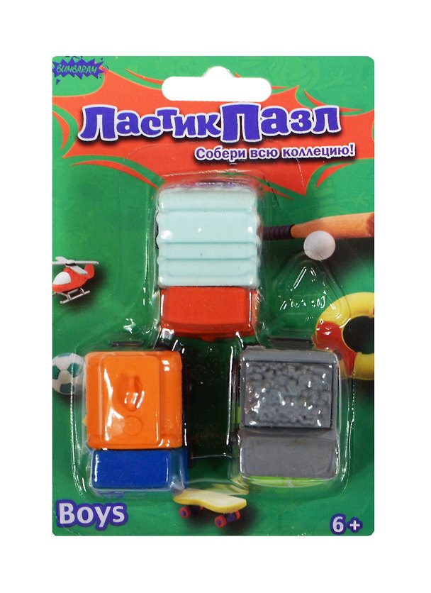 Набор Ластики пазлы Грузовики (ERS9003-4) 2491758 — 1