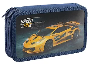 Пенал 2отд. "Speed zone" 19*11, молния, ламинат