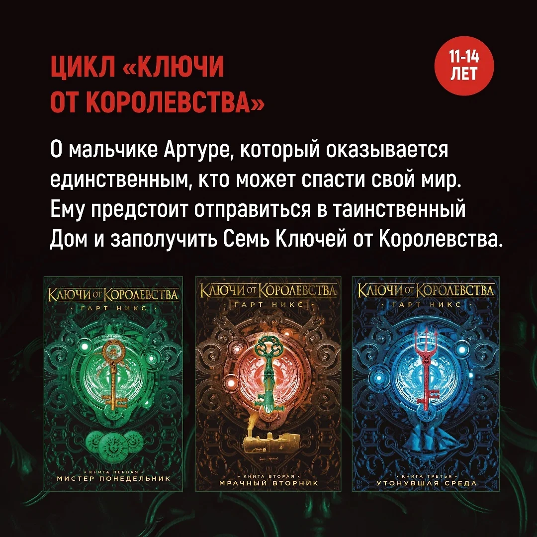 Ключи от Королевства. Книга 3. Утонувшая Среда (Гарт Никс) - купить книгу с  доставкой в интернет-магазине «Читай-город». ISBN: 978-5-389-18646-0